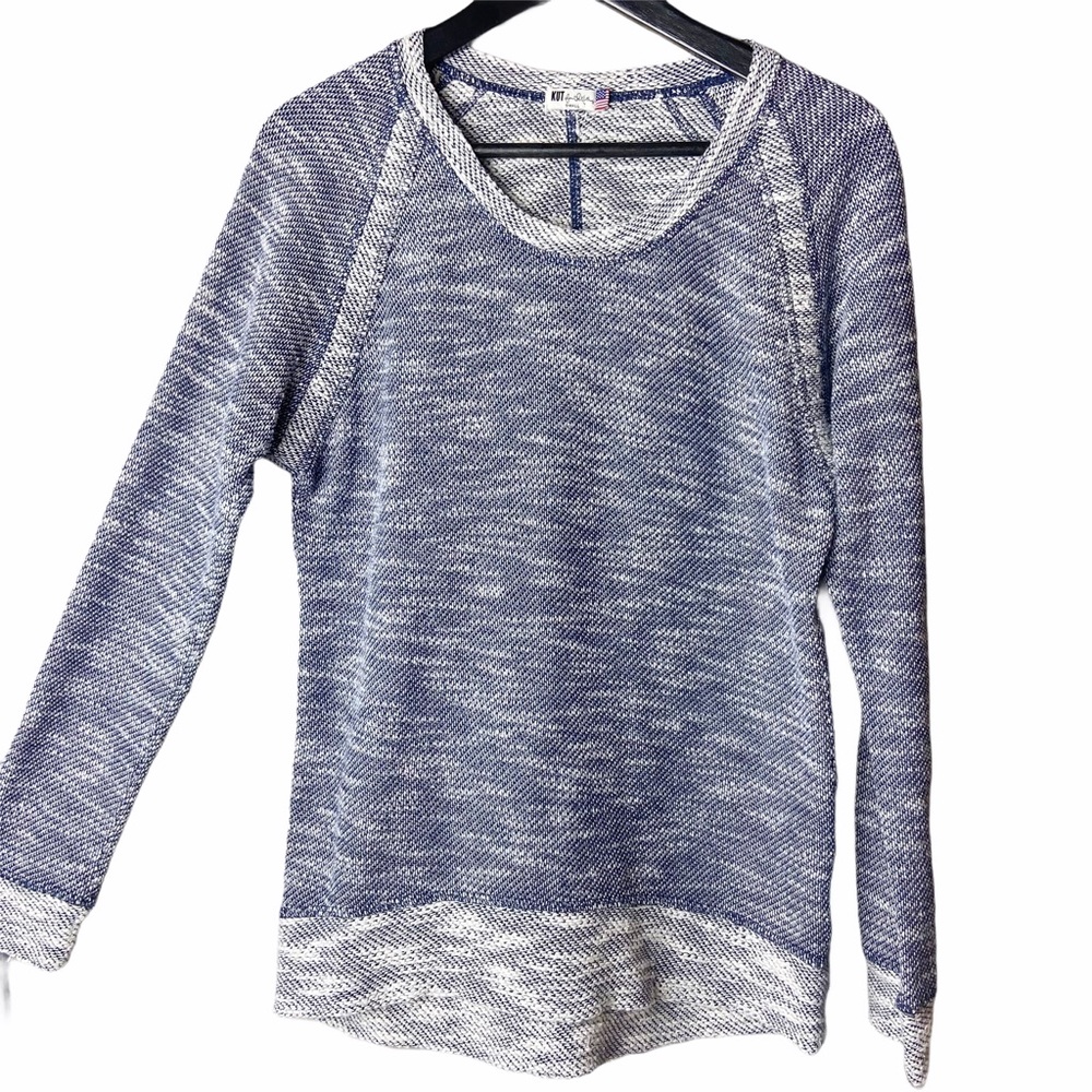 Kut from Kloth knit colorblock long sleeve sweater